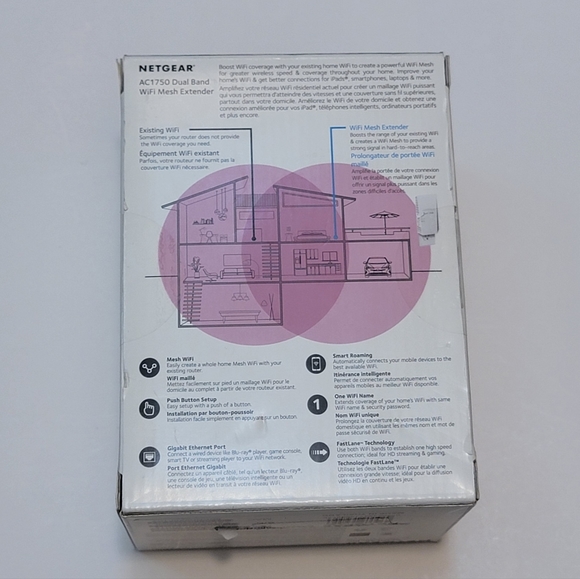 NETGEAR WiFi Mesh Range Extender EX6250 - Coverage up to 1500 sq.ft. Signal Boos - Picture 7 of 9